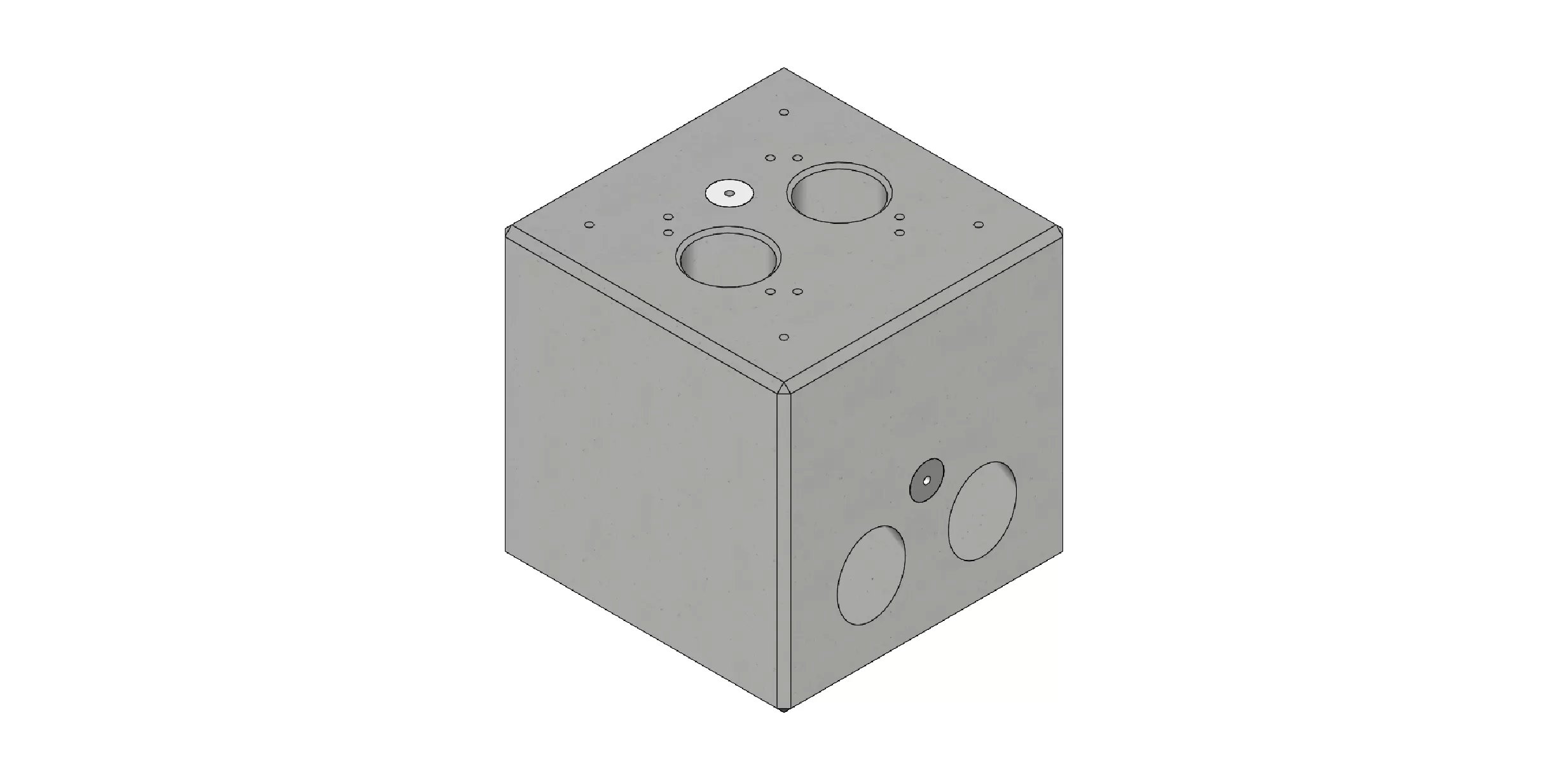 ABL Betonfertigfundament für Stele POLEMH6, 42x42x42cm EMH9996