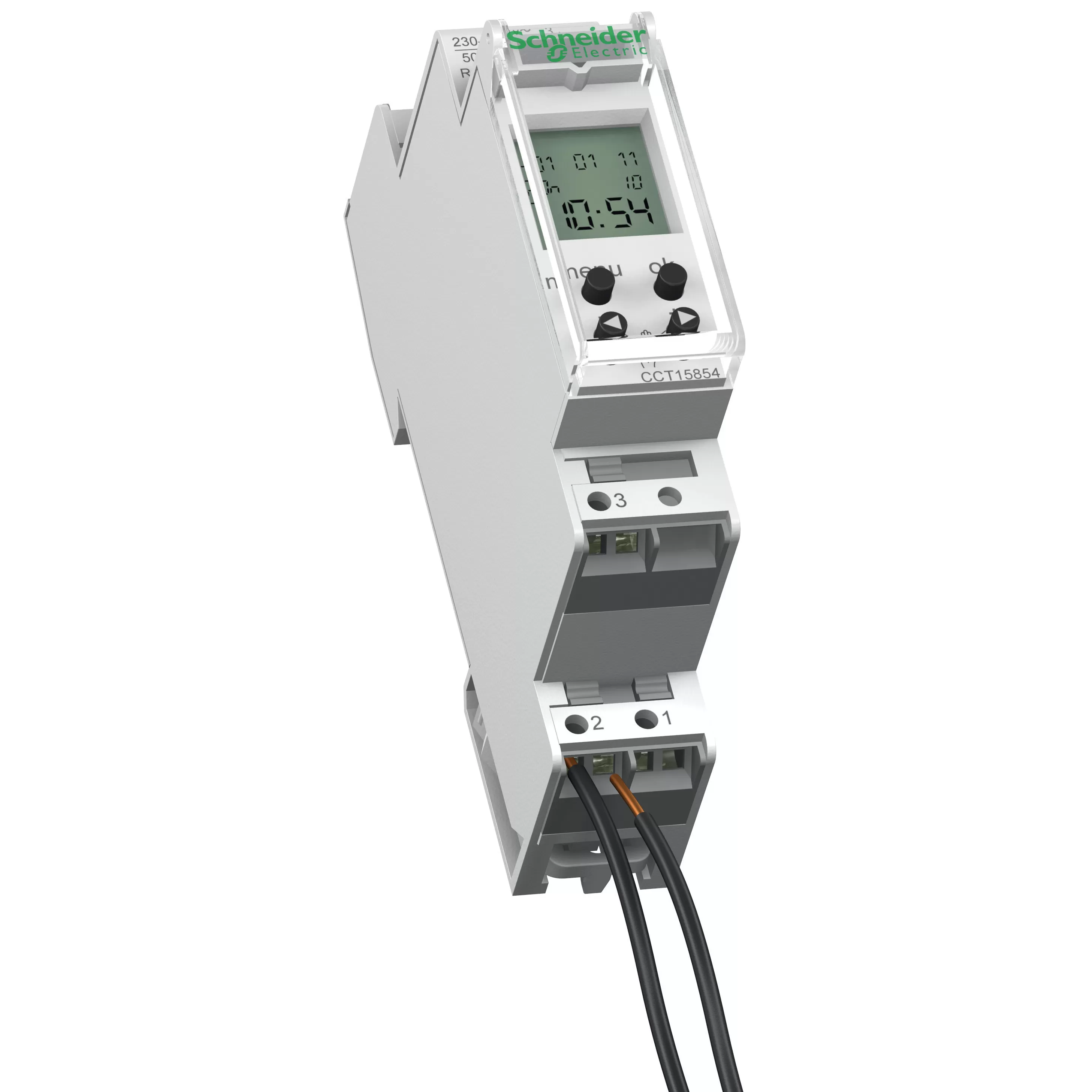Schneider Electric Digitale Zeitschaltuhr, IHP 1c , 18mm, 24 Std.+7 Tage, 1 Kanal CCT15854