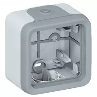 Legrand Gehäuse 1-fach Feuchtraum Aufputz Plexo 55 grau 069651