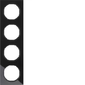 Berker Rahmen 4fach R.3 Glas schwarz 10142216