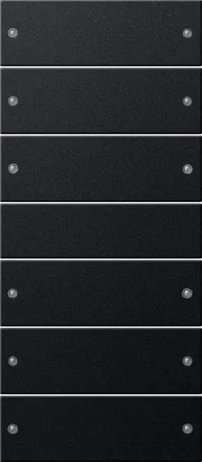 Gira Wippenset 6f (3+3) System 55 Schwarz m(lack.) 2186005