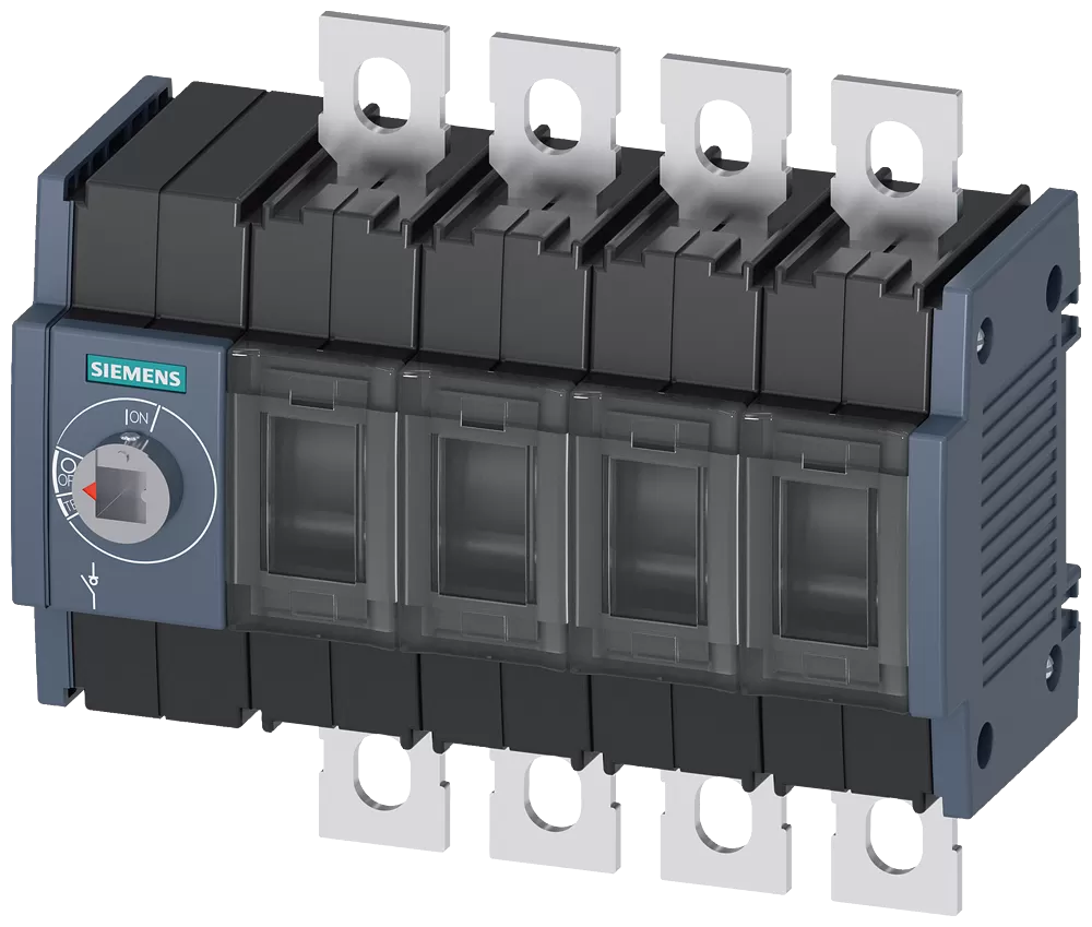 Siemens Lasttrennschalter 200A, Baugr. 2, 4-polig Frontantrieb links Grundgerät 3KD36400NE100