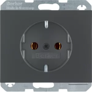 Berker Steckdose Schuko K.1 anthrazit matt 47157006