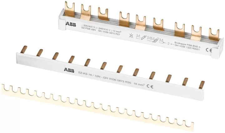 ABB SZ-PSB8N Sammelschienenblock 3Ph.,39Pins,16qmm,1045mm,D0-Sock. GHV0360503R0024