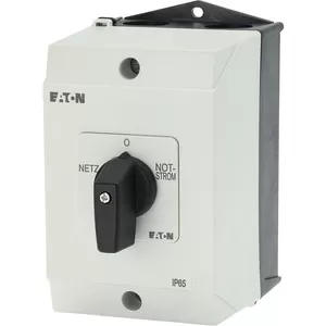 Eaton Umschalter, T0, 20 A, Aufbau, 4 Baueinheit(en), Kontakte: 8, 60 °, rastend, mit 0-Stellung, Netz-0-Notstrom, Abwicklungs Nr. 8902 218985