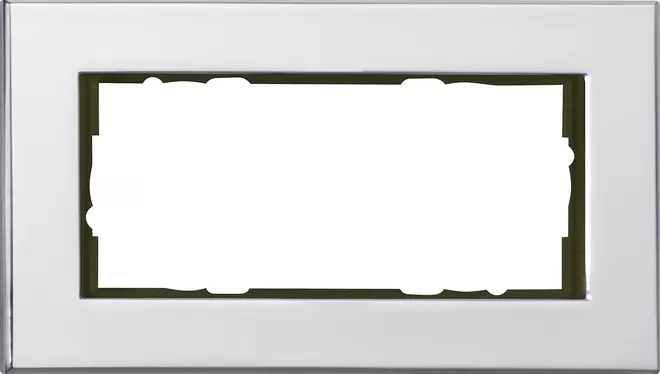 Gira Abdeckrahmen 2f o.M. Gira Esprit Chrom 100210