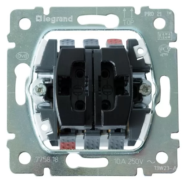 Legrand Einsatz Wipptaster Doppelwechselkontakt 775818