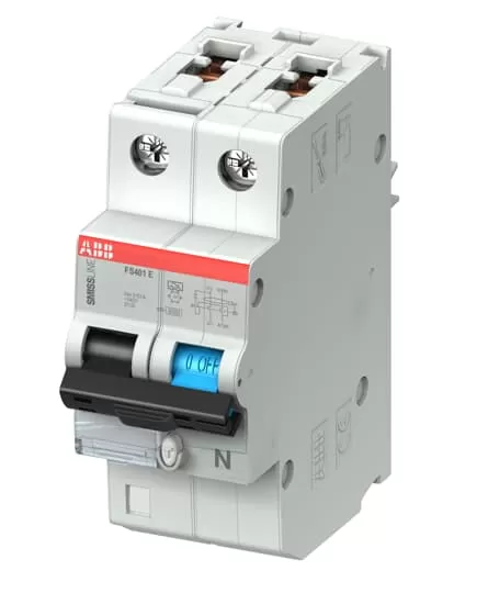 ABB FS401E-C32/0.03 FI/LS-Schalter C,32A,400VAC,30mA,6kA,2P,steckbar 2CCL562110E0324