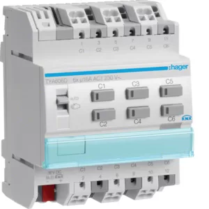 Hager Schalt-/Jal.aktor 6/3fach KNX,16A,C-Last TYA606D