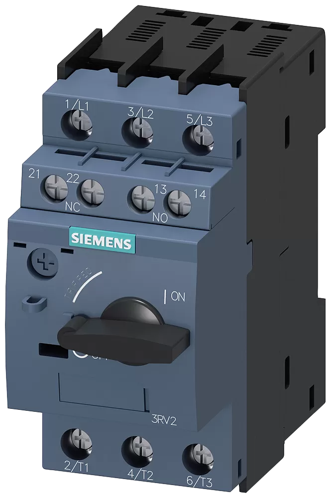 Siemens Leistungsschalter, S0, Motorschutz, Class 10, A-ausl. 1,4-2A, N-ausl. 26A 3RV20211BA15