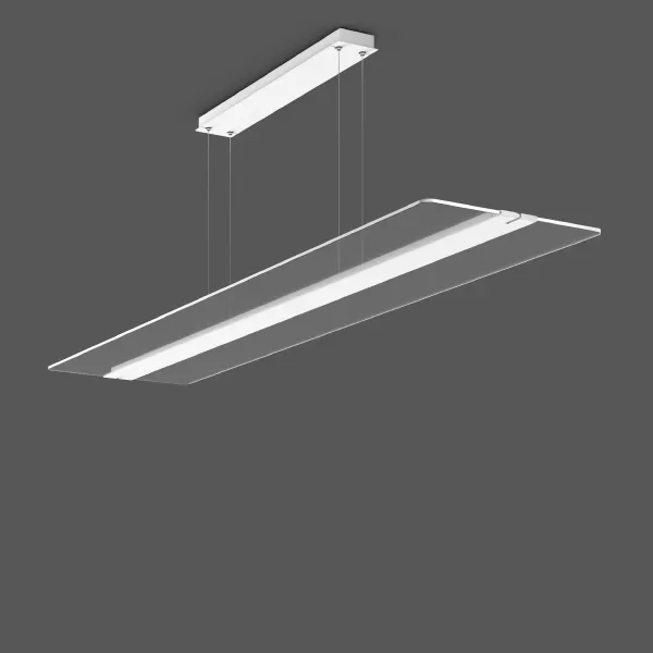 RZB TWINDOT S, 62 W, 8100 lm, 840, weiß, smart+free Pendelleuchten, L 1500 B 350 H 20, 91°/102°, Kunststoff (PMMA) klar 312265.002.1.730