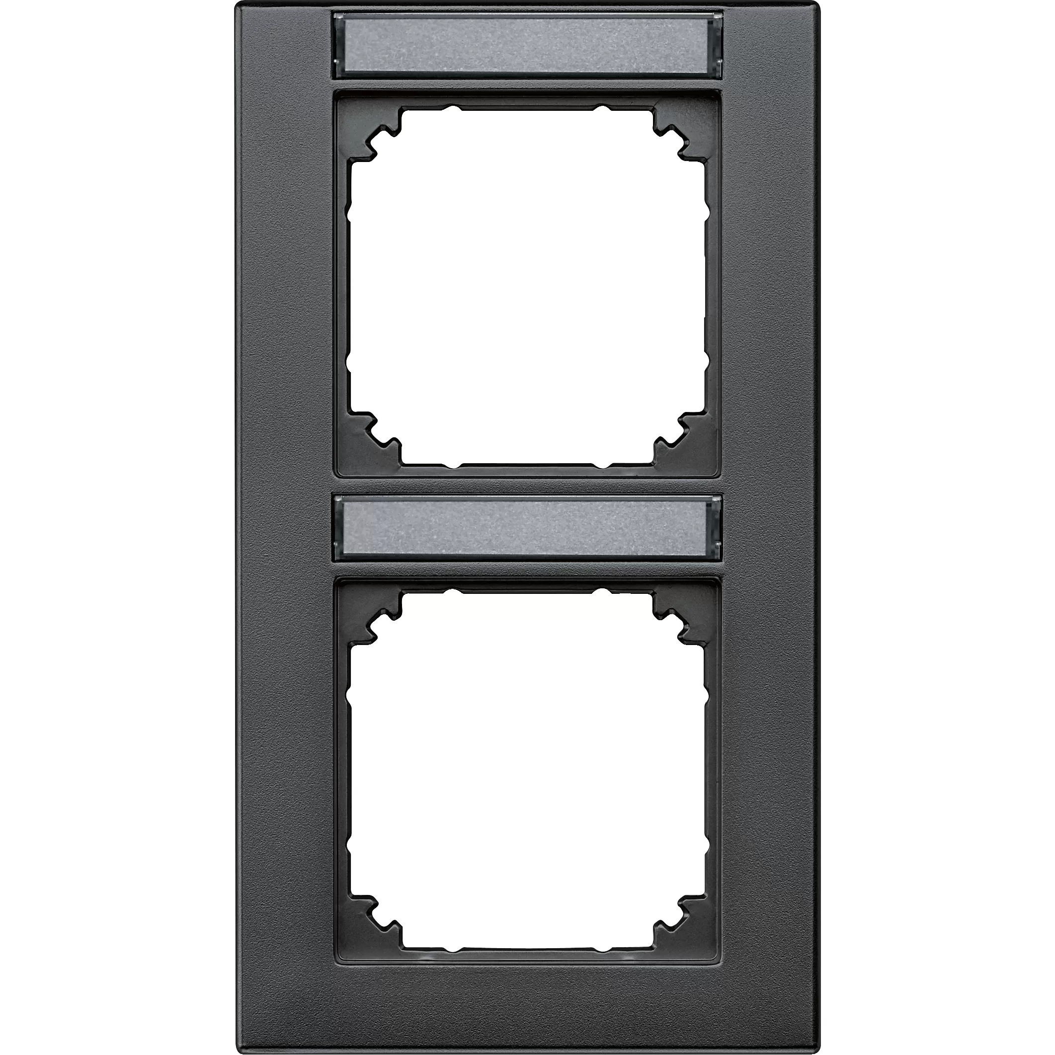 Merten M-PLAN-Rahmen, 2fach beschriftbar, senkrechte Montage, anthrazit 476214