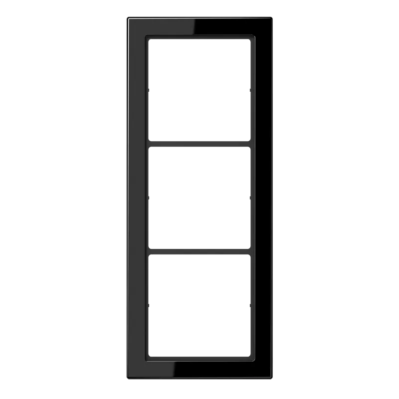 Jung Rahmen, 3-fach, FLAT DESIGN, schwarz FD983SW