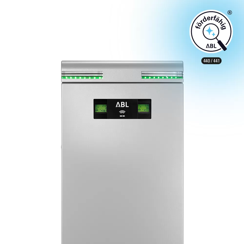 ABL Ladesäule eMC3 eichrechtskonform, 2x 22kW, 2x Typ 2 Steckdose, Extender 3P4436