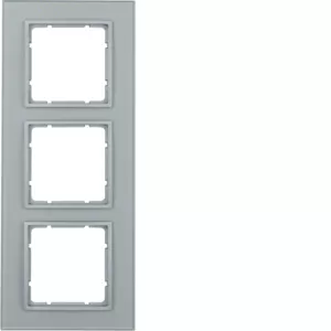 Berker Rahmen 3fach B.7 Glas alu 10136414