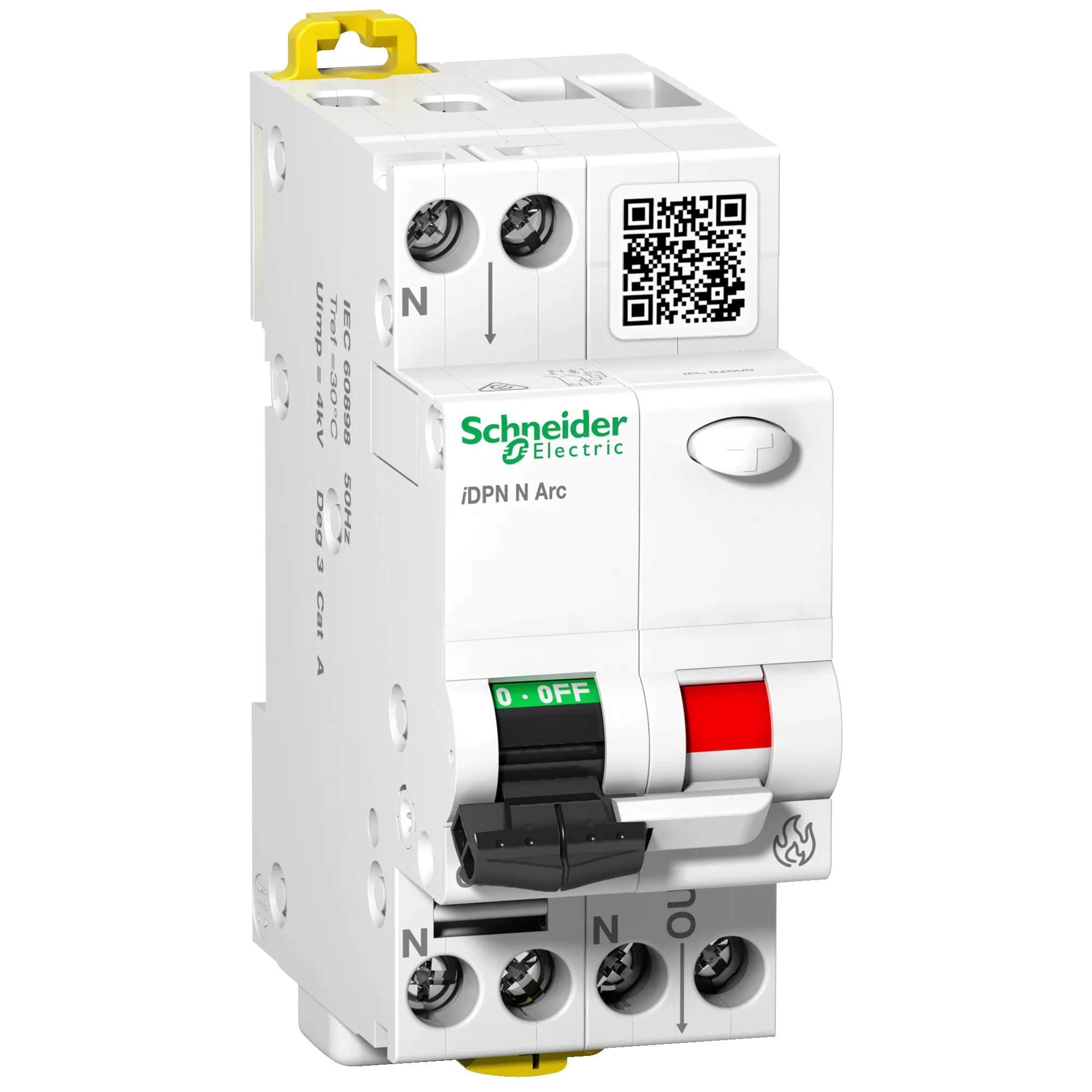Schneider Electric AFDD (Brandschutzschalter) + LS, iDPN N Arc, 1P+N, 10A, C-Charakteristik A9FDB610