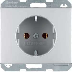 Berker Steckdose Schuko K.5 Alu 47157003