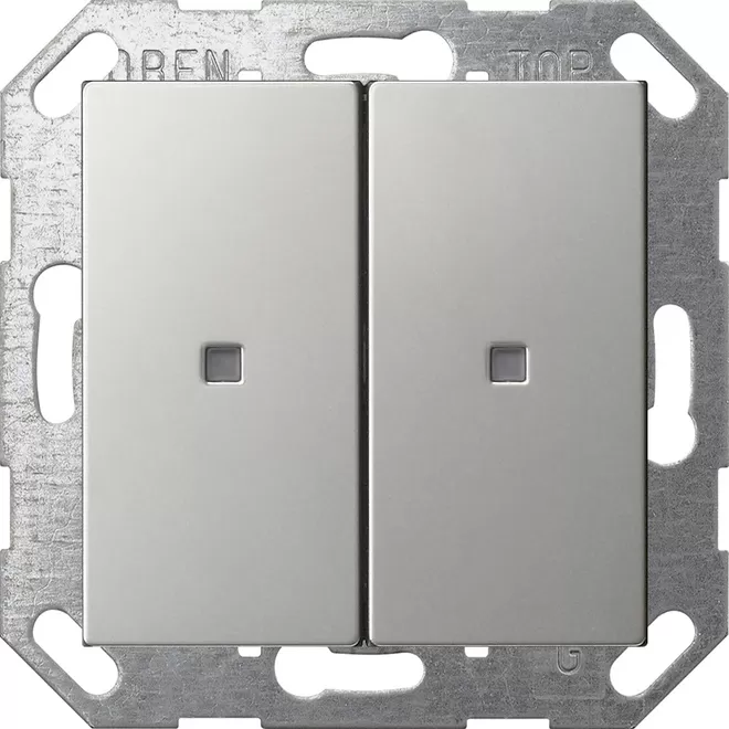 Gira KNX Taster Wippe 2f System 55 Edelstahl 5173600