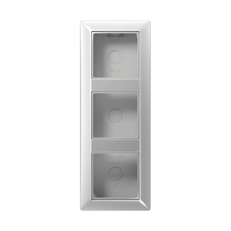 Jung Aufputz-Kappe 3fach, Serie AS, aluminium AS583AAL