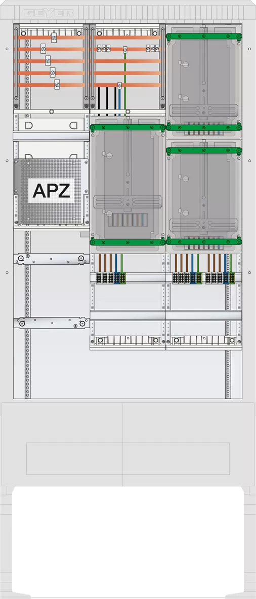 ABN Zähleranschlusssäule 3 ZP, APZ, 5pol SZ207ZA3501