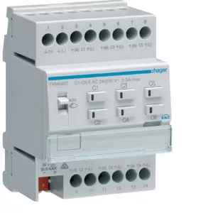Hager Heizungsaktor 6fach KNX easy, 24/230V TXM646T