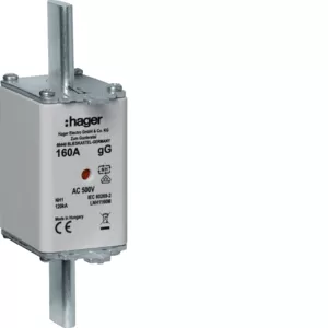 Hager NH-Sicherung NH1 gG 500V 160A K-Melder LNH1160M