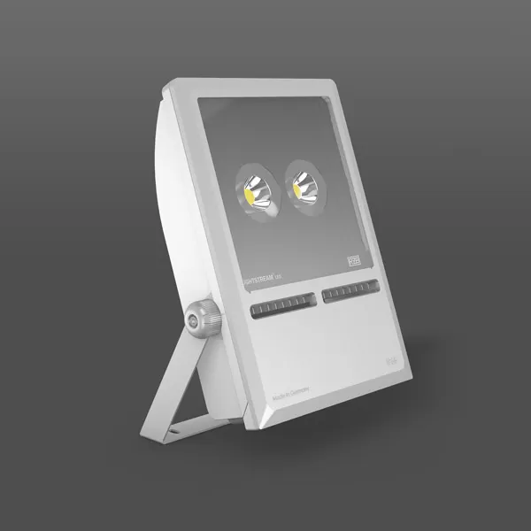 RZB Lightstream LED Maxi, 112 W, 12300 lm, 840, silber, on/off Strahler, L 501 B 374 H 182, 43° 721733.004.1