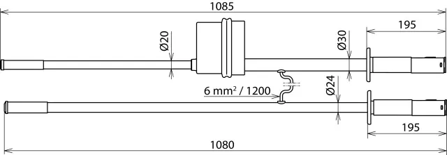 Dehn Gleichspannungsprüfer PHE/G II m. Pluspol a. Prüfspitze Un 1,5kV 767637