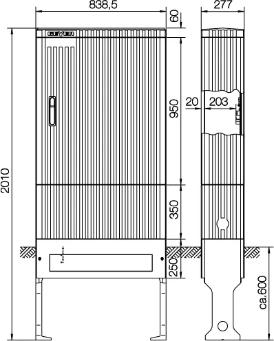 ABN Anschlusssäule für ESPRO-VT SL207VT