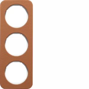 Berker Rahmen 3fach R.1 Leder braun pw 10132369