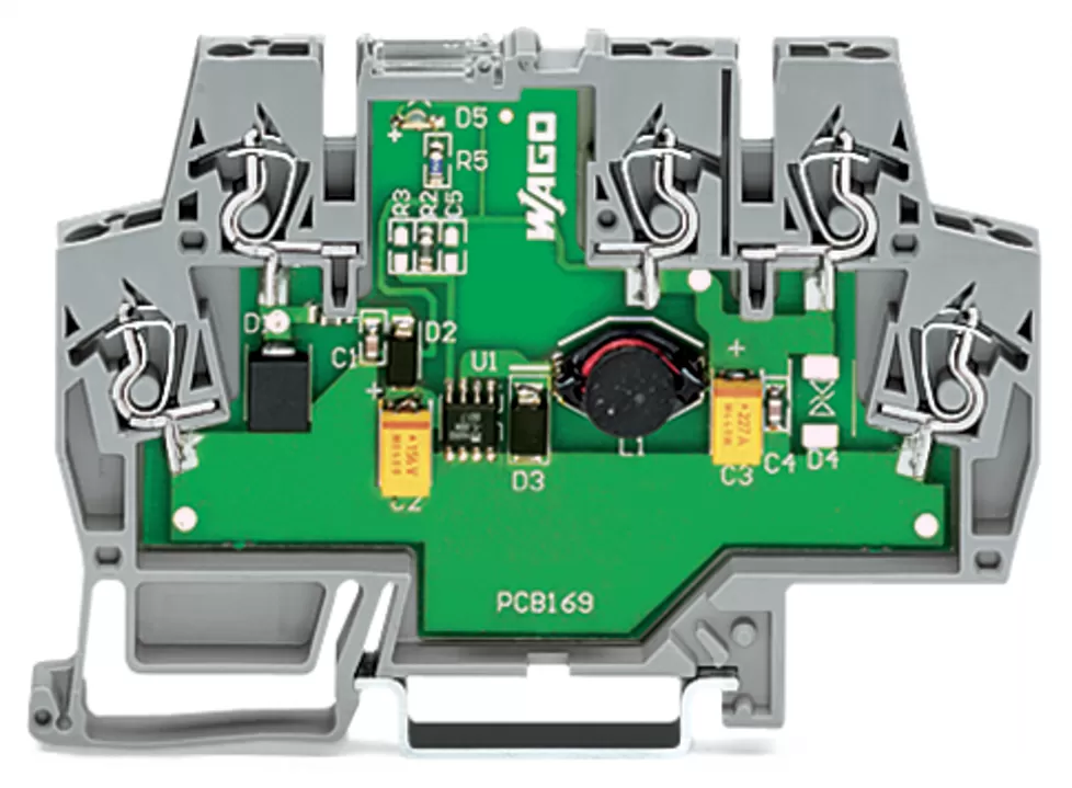 WAGO DC-DC-Wandler;Eingangsspannung DC 24 V;Ausgangsspannung DC 5 V;grau 859-801