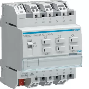 Hager Schalt-/Jal.aktor 6/3f KNX easy,16A,C-L. TXA606D