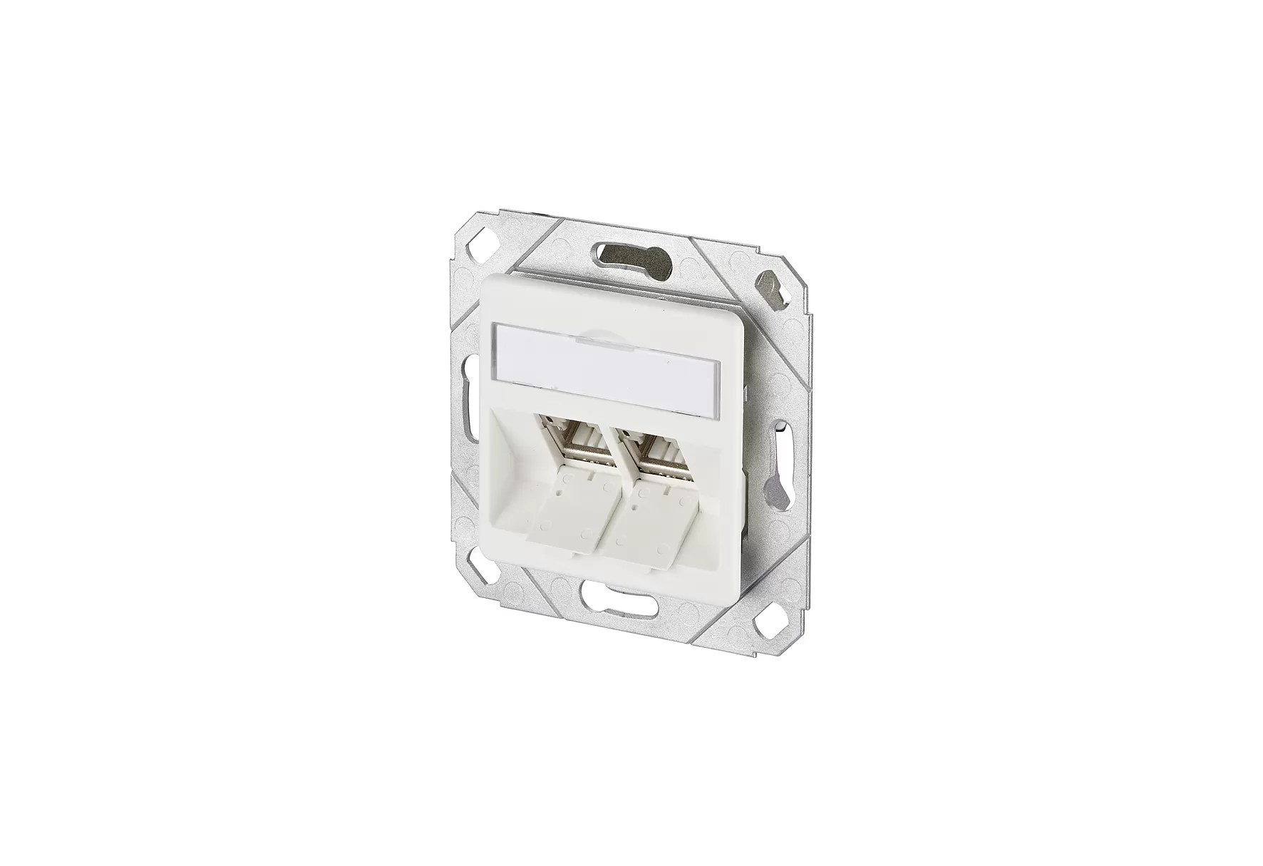 Metz Connect C6Amodul 2 Port 270°M UPk reinweiß 130B12D21102-E