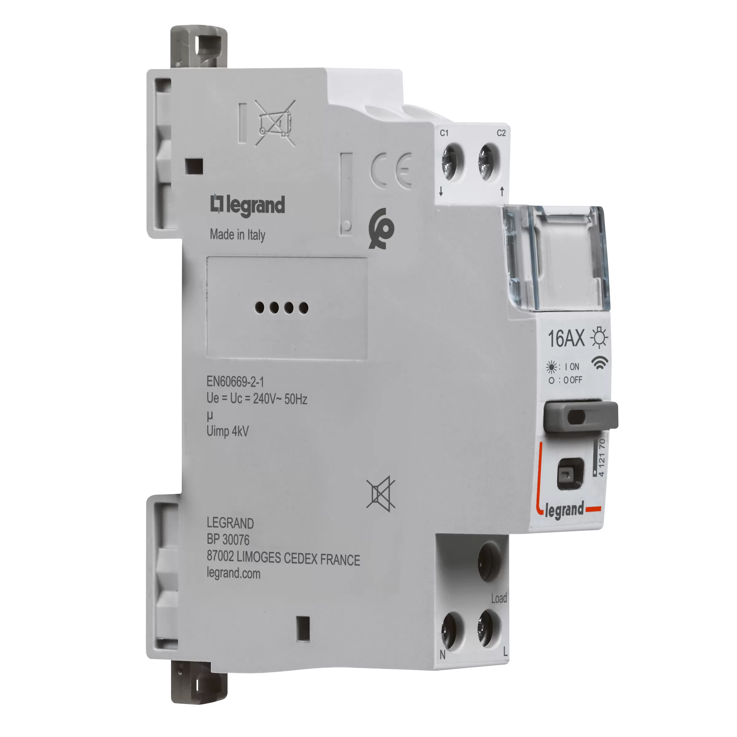 Legrand CX³ Smarter Fernschalter 16A, 1-polig, 230VAC, 1TE, CX³ with Netatmo 412170