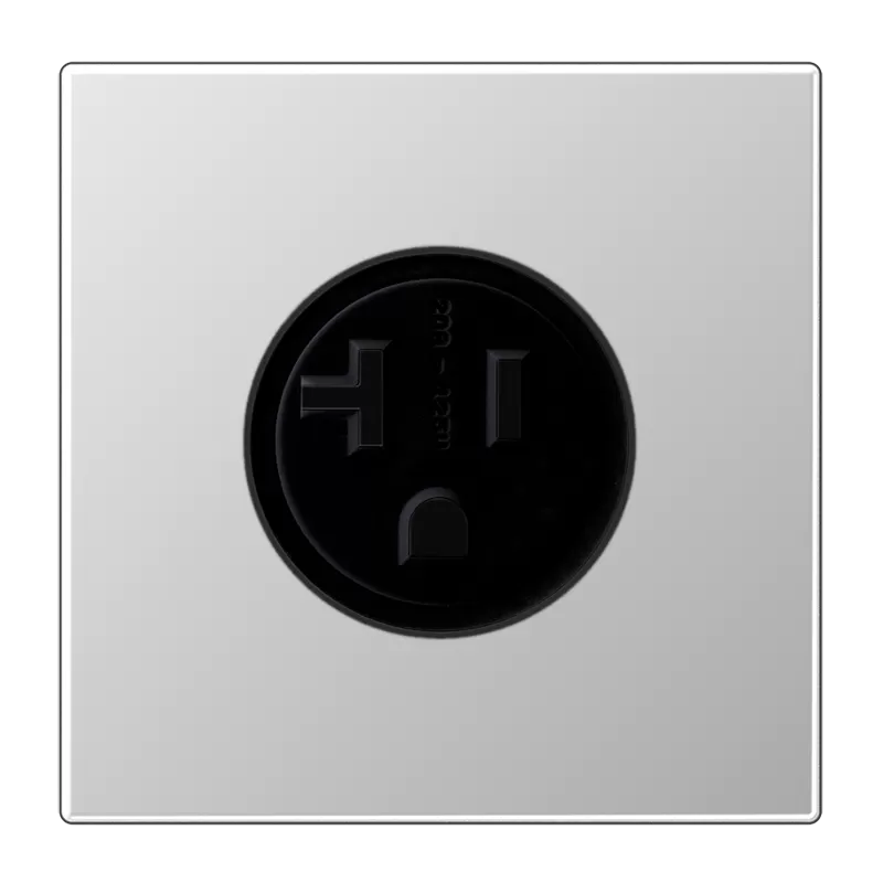 Jung Steckdose US-Norm NEMA, 20 A 125 V ~, Schraubklemmen, Serie LS, Aluminium AL2521-20