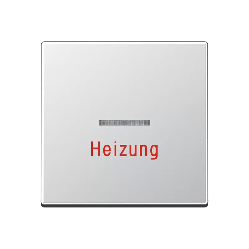 Jung Wippe 1fach mit Lichtleiter, Heizung, Duroplast lackiert, Serie A, aluminium A590HAL