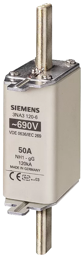 Siemens NH-Sicherungseinsatz, NH1, In: 80 A, gG, Un AC: 690 V, Un DC: 440 V 3NA31246