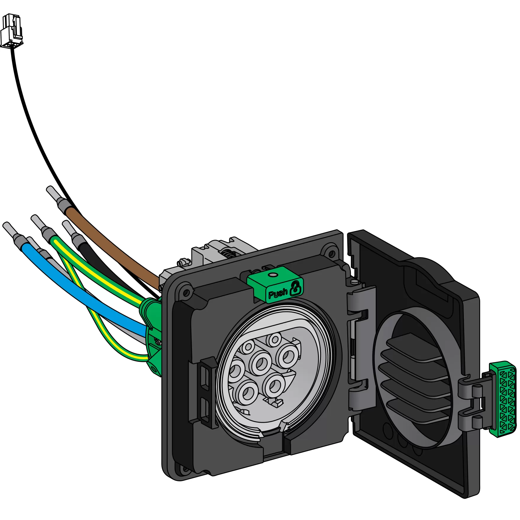 Schneider Electric EVlink Wallbox G3, Subassembly T2 3ph EVP1HSM23