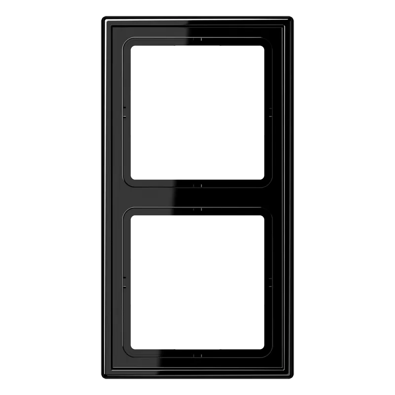 Jung Rahmen 2fach, senkrechte und waagerechte Montage, Duroplast, LS 990, schwarz LS982SW