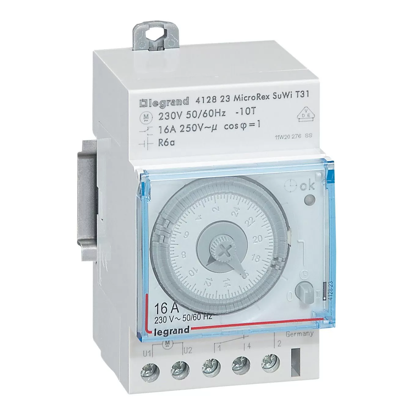 Legrand MicroRex T31 Su/Wi Plug&Play,Tagesschaltuhr,autom.Zeiteinstellung bei Inbetrieb. 412823