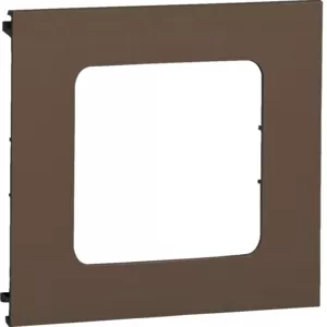 Hager Blende 1-fach R7 PVC BR OT 120 braun L91708014
