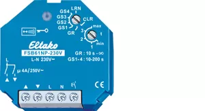 Eltako Funkaktor Beschattungselemente und Rollladen 230V. 1+1 Schließer nicht pot.frei 4A/250V AC 30200430