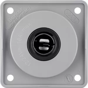Berker 12V Steckdose Integro grau glänzend 945172507