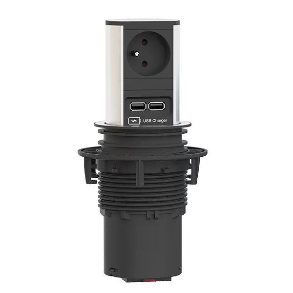 Bachmann ELEVATOR 1xUTE 1xUSB Charger Strom 2,0m CEE7/7 928.020