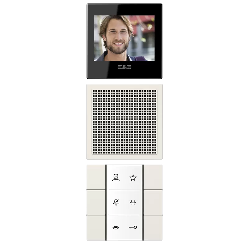 Jung Siedle In-Home-Bus Video-Innenstationen, Serie LS, weiß SIVILS627W