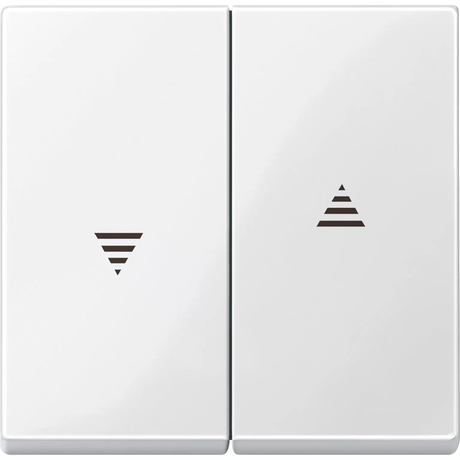 Merten Wippe für Rollladenschalter und -taster, polarweiß glänzend, System M 432419