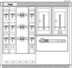 Hager Wa+MeSchrank,universN,