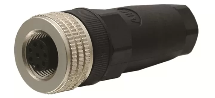 ABB M12-C03 M12-Buchsenstecker 8-polig mit Schraubanschluss, Kabeldurchmesser: 2TLA020055R1600