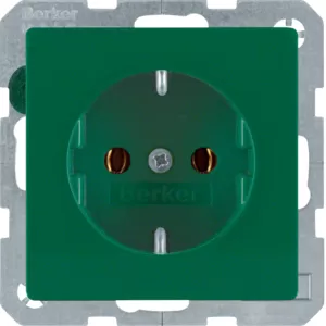 Berker Steckdose SCHUKO Q.1/Q.3 grün samt 47436013