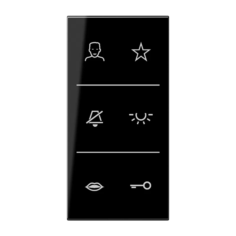 Jung Design-Cover Video, F50, Serie LS, schwarz SIV6LSDCSW
